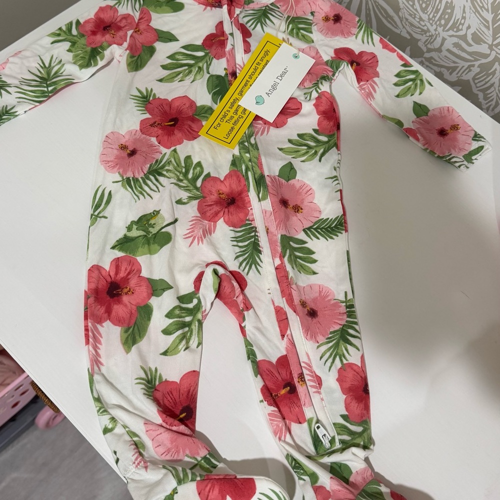 Angel Dear Floral sleeper NWT